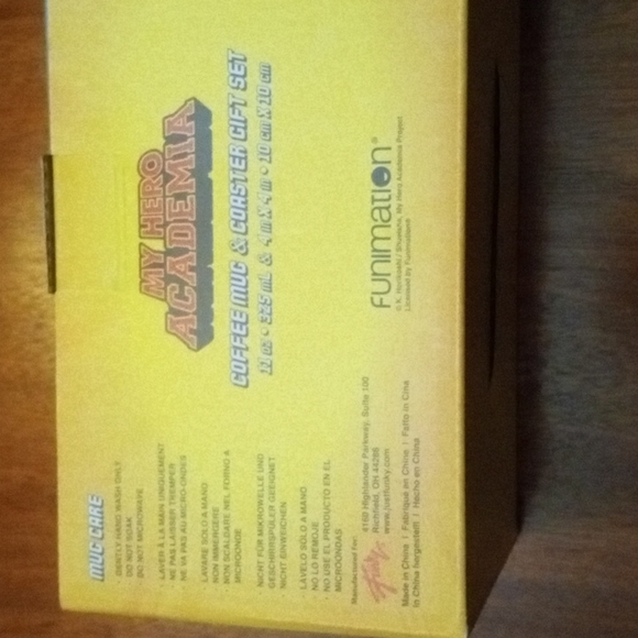 My Hero Academia Mug 4 PC Coaster set nib - Picture 3 of 5